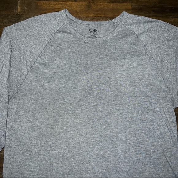 Champion C9 solid gray men’s performance base layer long sleeve tee shirt - Picture 5 of 11